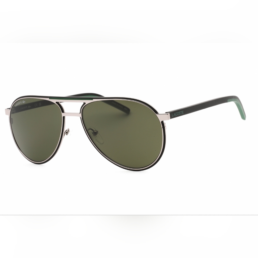 Lacoste Aviator Sunglasses in Green and Silver